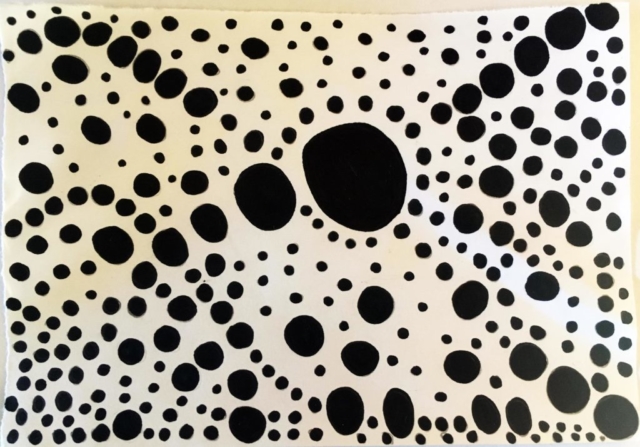 Défi créatif : à la manière de Yayoi Kusama Par Anicée H.