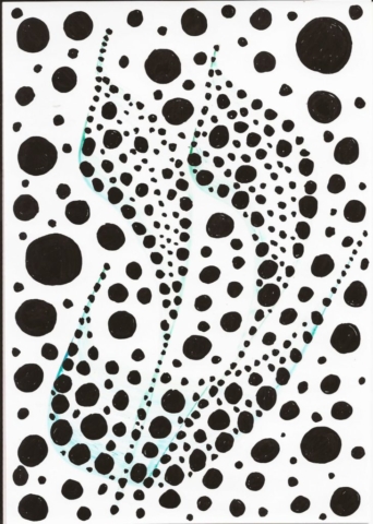 Défi créatif : à la manière de Yayoi Kusama Par Jacqueline R.