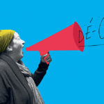 Visuel de l'activité "Dé-cri", l'intervention d'une crieuse publique à Nivelles