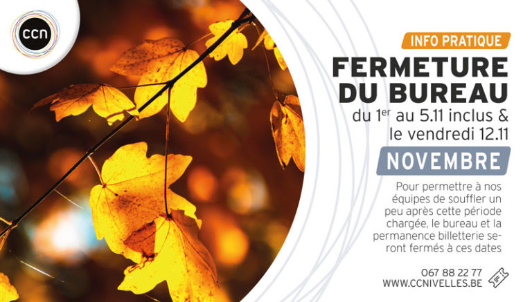 Avis fermeture des bureaux