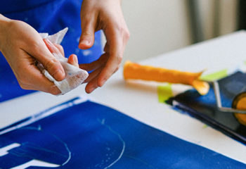 Atelier gravure, monotype