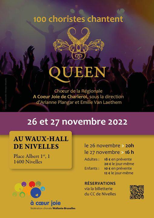 Concert Queen par la chorale à coeur joie