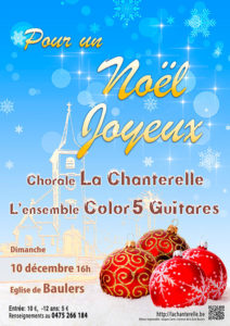 Concert de Noël de la Chorale "La Chanterelle" de Nivelles