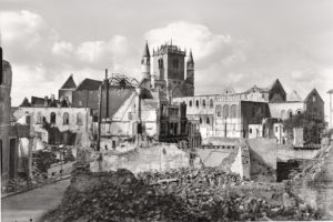 Nivelles bombardée pendant la seconde guerre mondiale