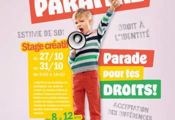 Être ou paraître, parade pour tes droits, un stage créatif pendant les vacances d'automne