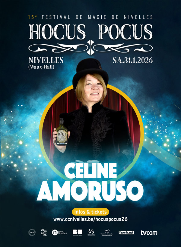 Céline amoruso au 15e festival de Magie de Nivelles - Hocus Pocus