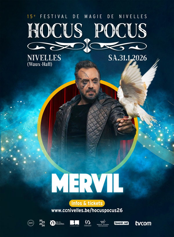 Mervil au 15e festival de magie de Nivelles - Hocus Pocus